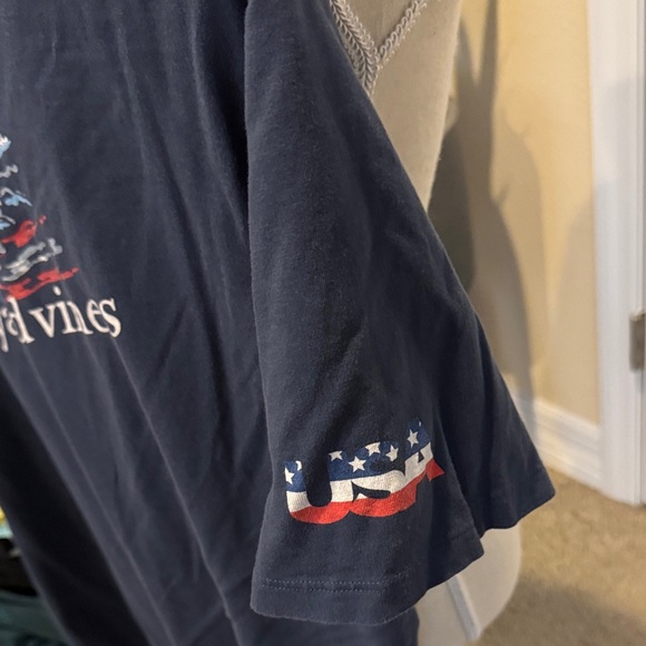 Vineyard Vines Men's Dark Blue Pocket Tee - Picture 6 of 7